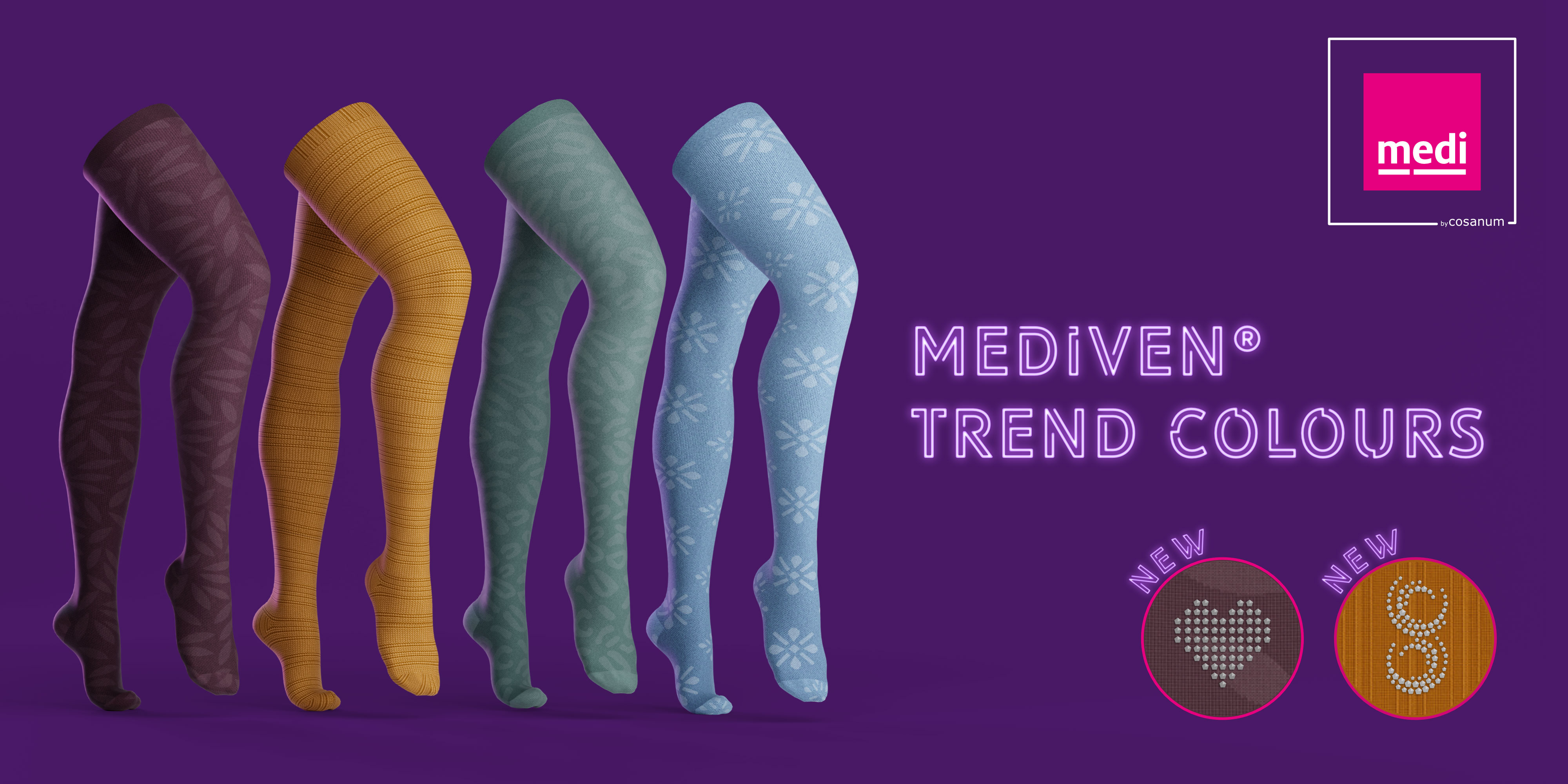 Neue Trendfarben und Kritallmotive