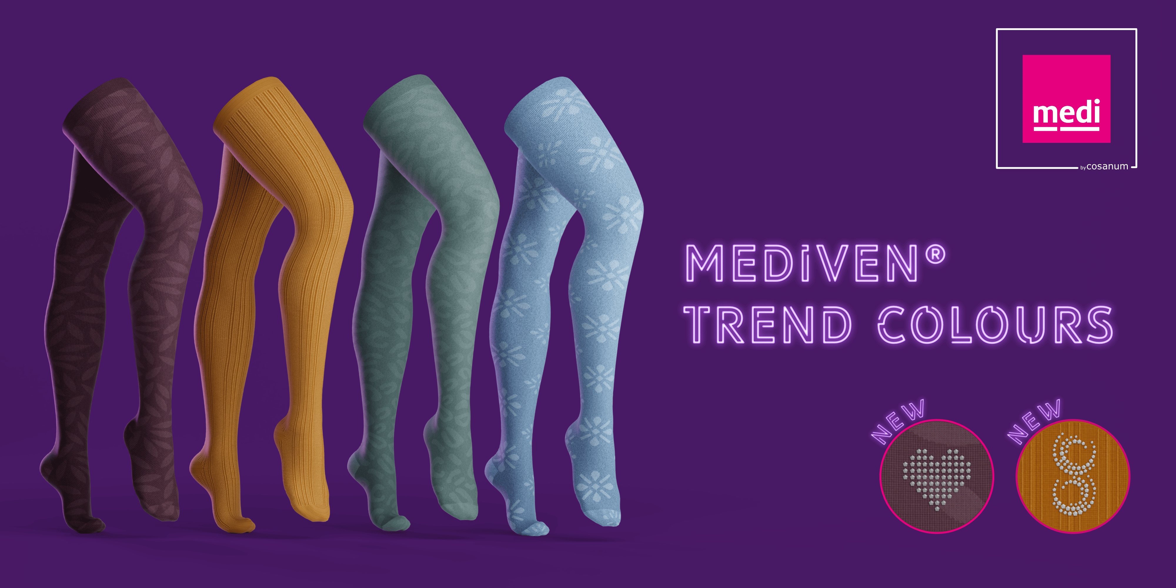 deux nouvelles couleurs tendance et de nouveaux motifs en cristaux